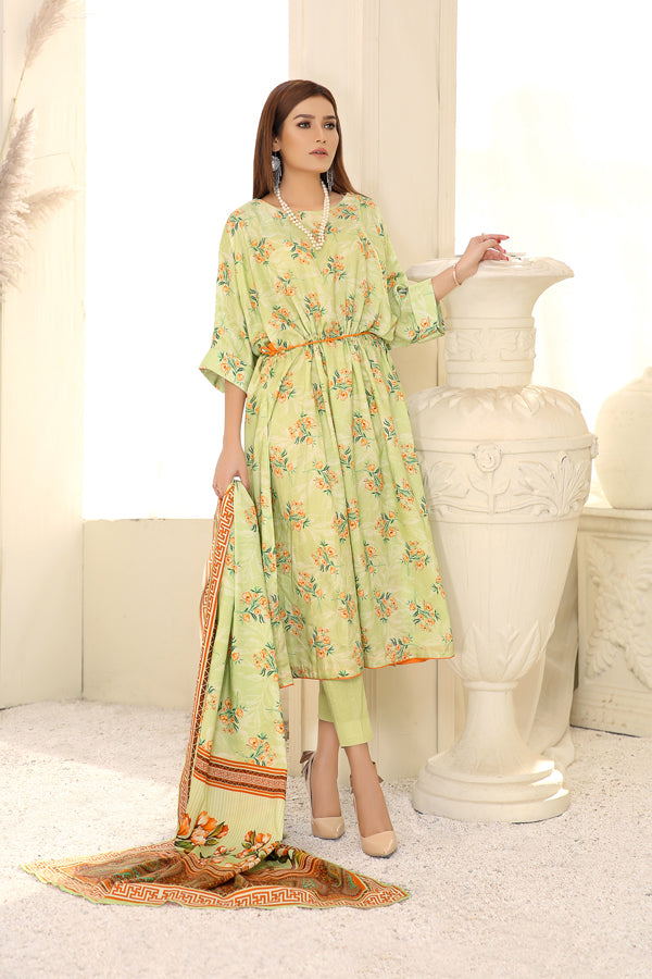 D 4 - Digital Printed Linen 3PC