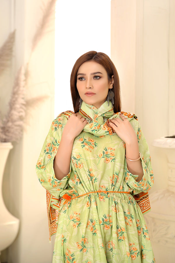 D 4 - Digital Printed Linen 3PC