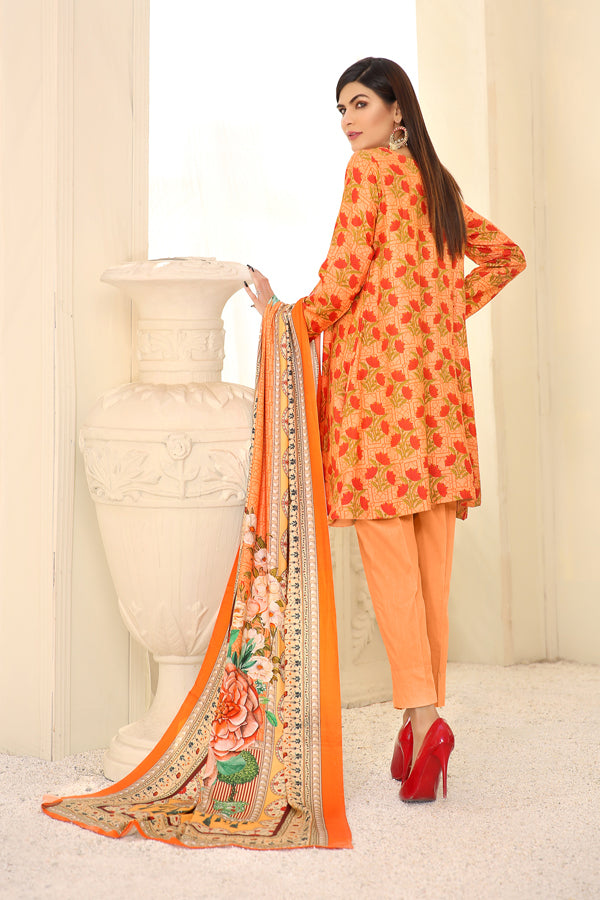 D 7 - Digital Printed Linen 3PC