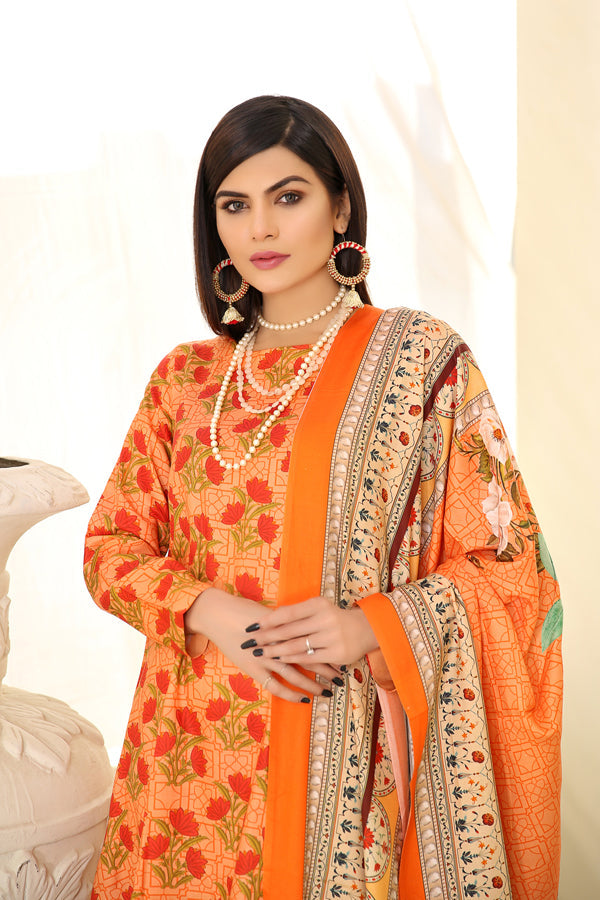 D 7 - Digital Printed Linen 3PC