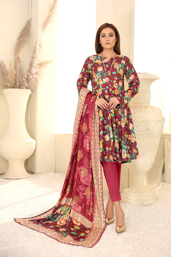 D 8 - Digital Printed Linen 3PC