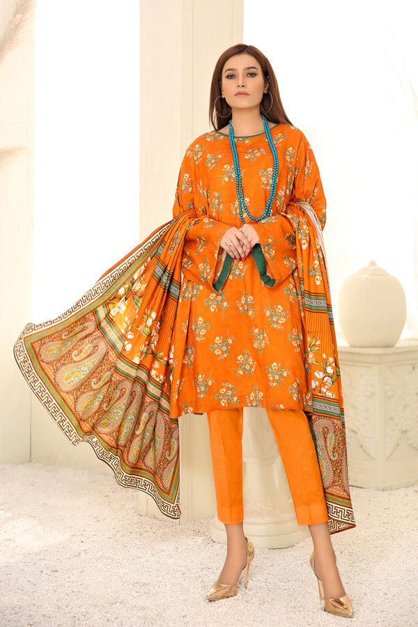 D 9 - Digital Printed Linen 3PC