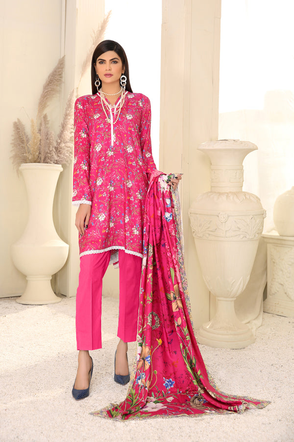 D 10 - Digital Printed Linen 3PC