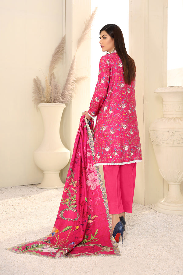 D 10 - Digital Printed Linen 3PC