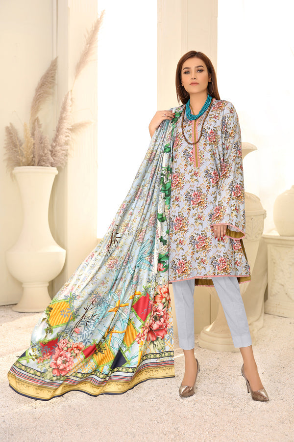 D 11 - Digital Printed Linen 3PC