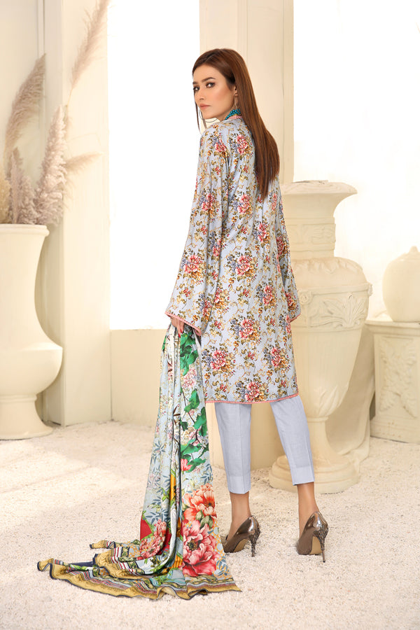 D 11 - Digital Printed Linen 3PC