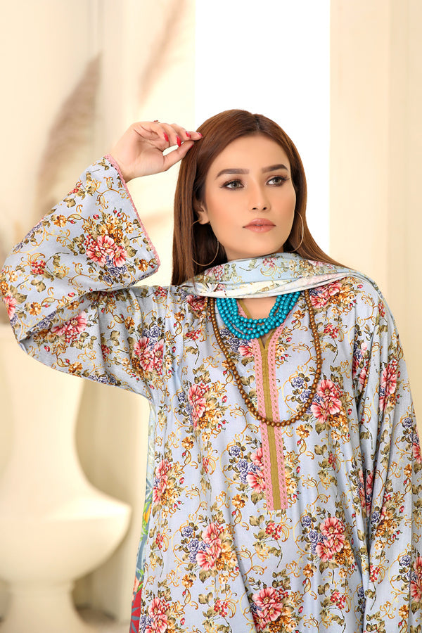 D 11 - Digital Printed Linen 3PC