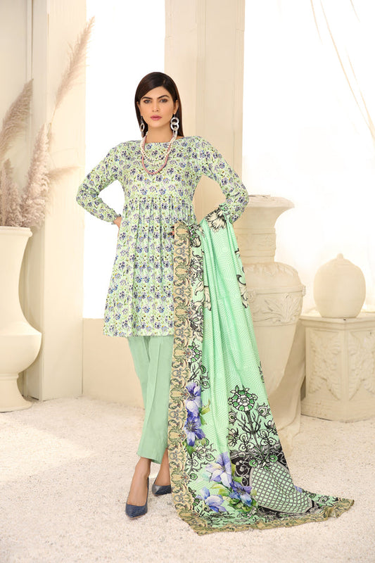 D 13 - Digital Printed Linen 3PC