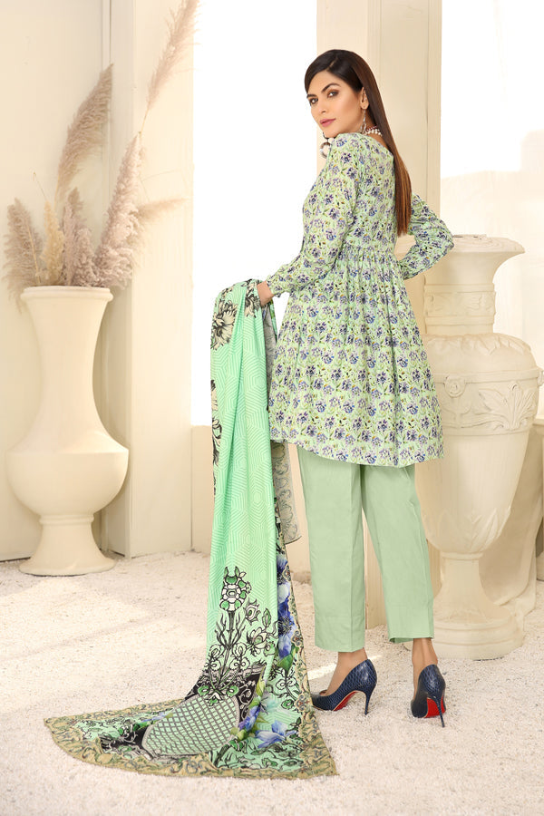 D 13 - Digital Printed Linen 3PC