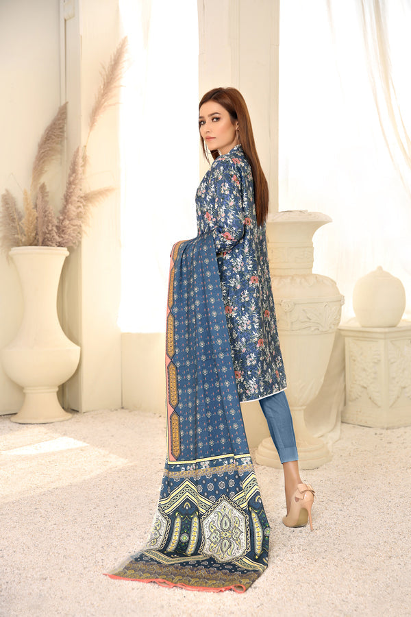 D 14 - Digital Printed Linen 3PC