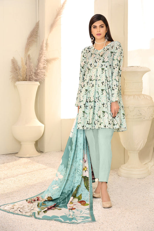 D 15 - Digital Printed Linen 3PC
