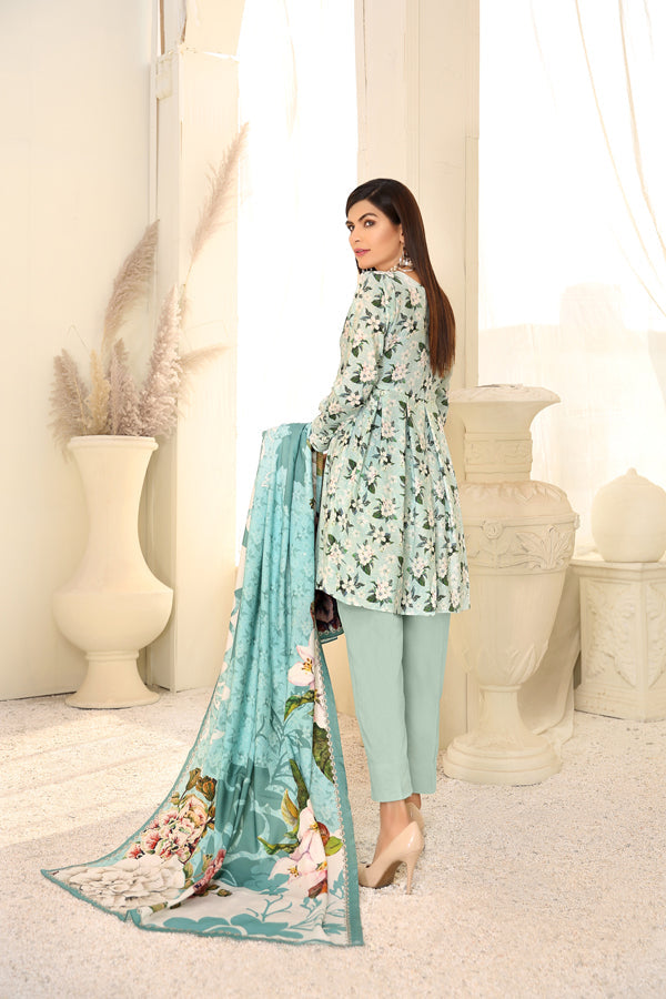 D 15 - Digital Printed Linen 3PC