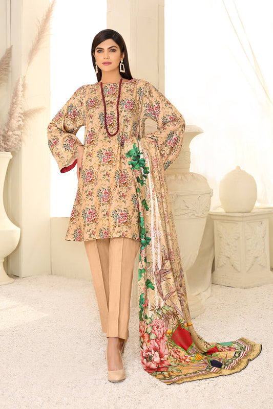 D 16 - Digital Printed Linen 3PC
