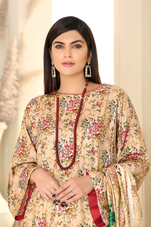 D 16 - Digital Printed Linen 3PC