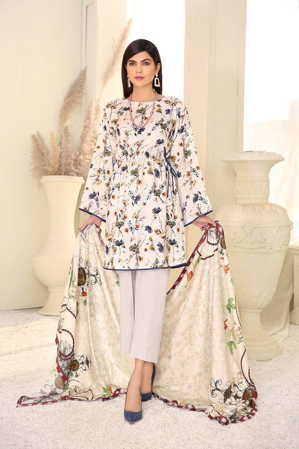 D 17 - Digital Printed Linen 3PC