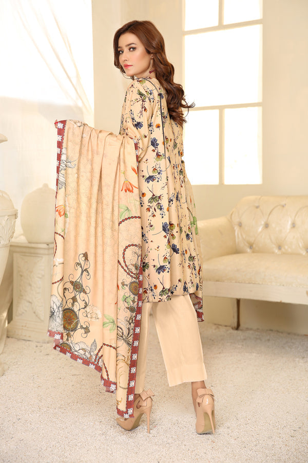 D 23 - Digital Printed Linen 3PC