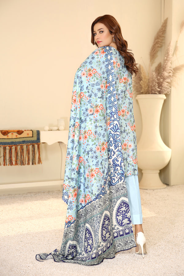 D 24 - Digital Printed Linen 3PC