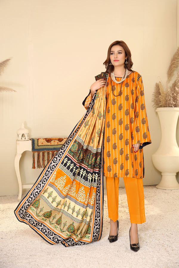 D 28 - Digital Printed Linen 3PC