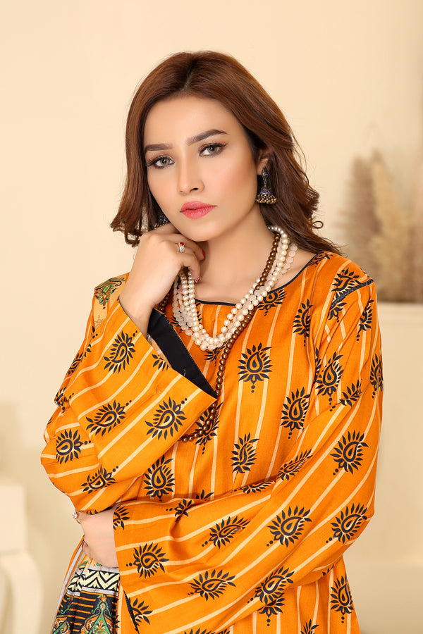 D 28 - Digital Printed Linen 3PC