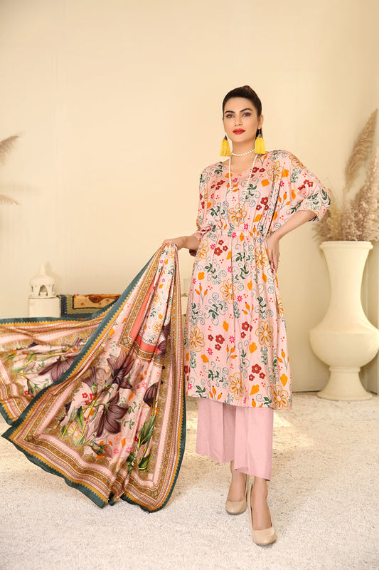 D 29 - Digital Printed Linen 3PC