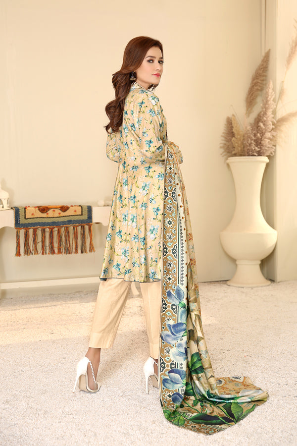 D 30 - Digital Printed Linen 3PC