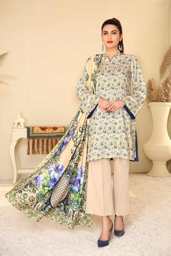 D 31 - Digital Printed Linen 3PC