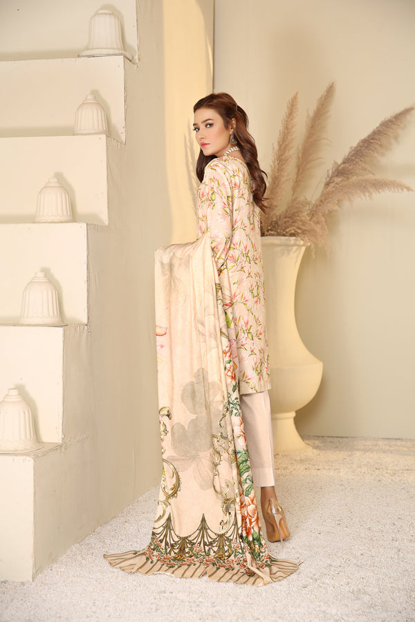 D 36- Digital Printed Linen 3PC