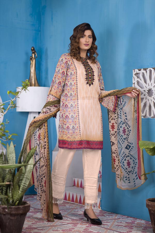 Buffy - Digital Embroidered Swiss Voil