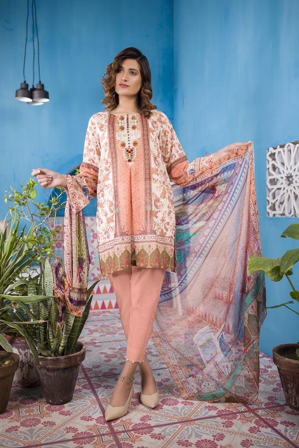 Cloe - Digital Embroidered Swiss Voil