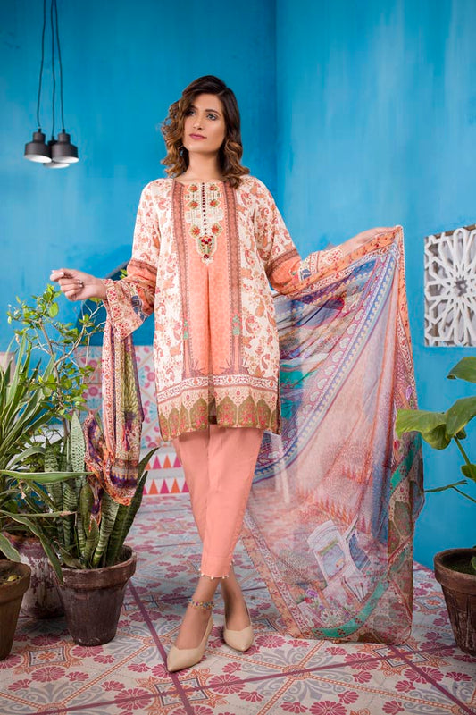 Cloe - Digital Embroidered Swiss Voil