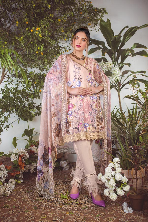 Bloom - Swiss Voil Unstitched (3 Piece)