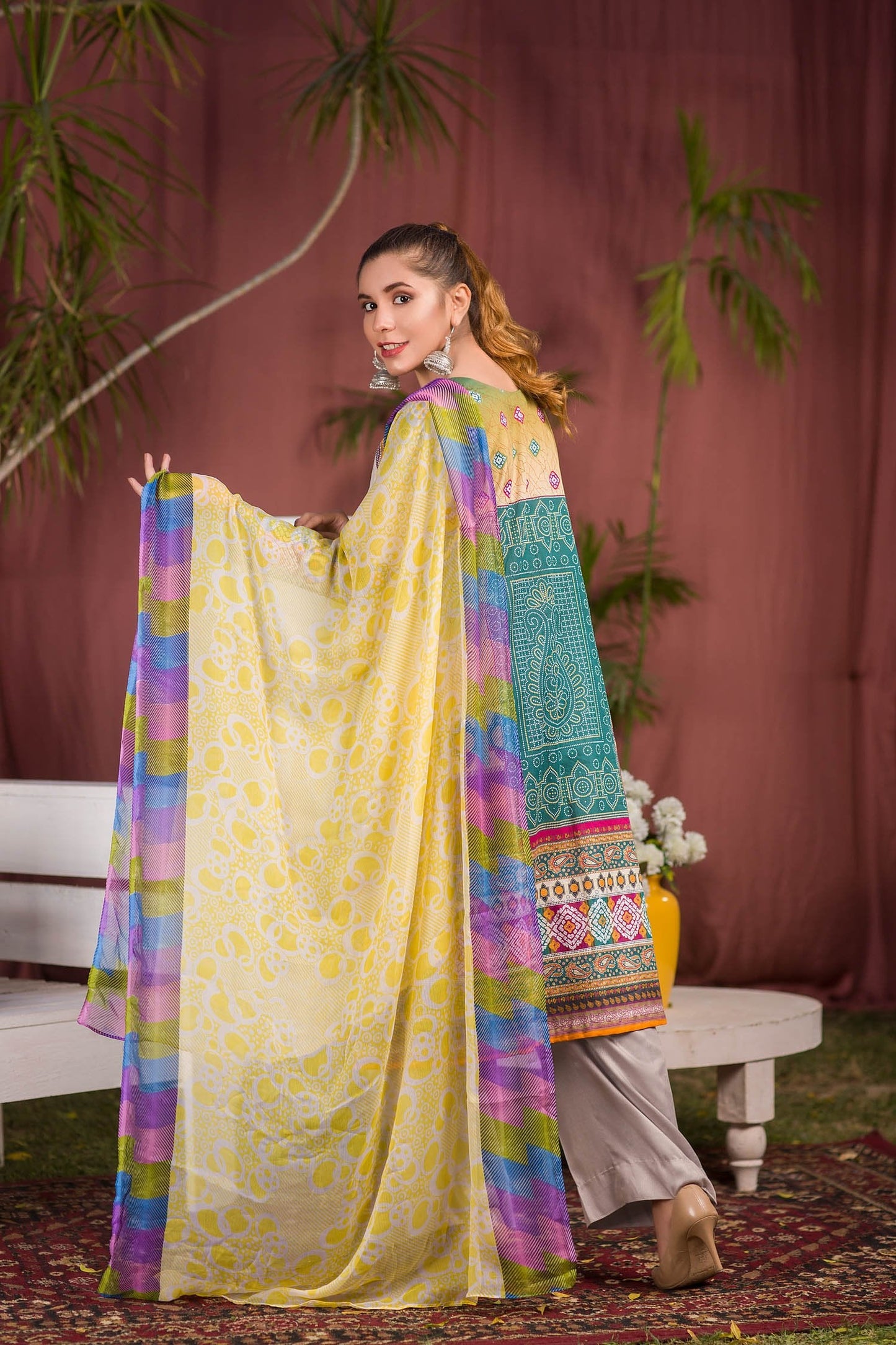 Blaire - Digital Printed & Embroidered Lawn 3PC