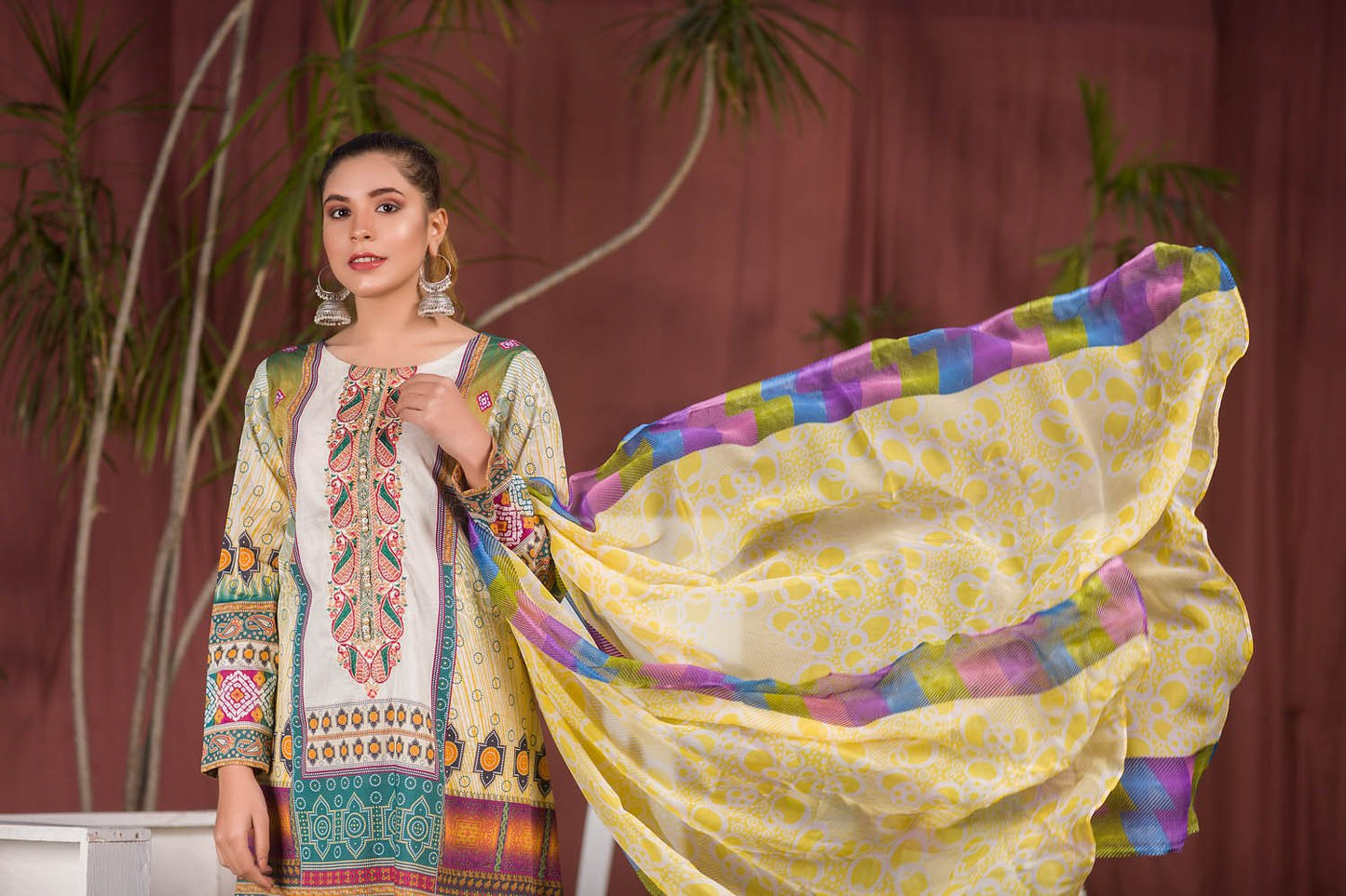 Blaire - Digital Printed & Embroidered Lawn 3PC