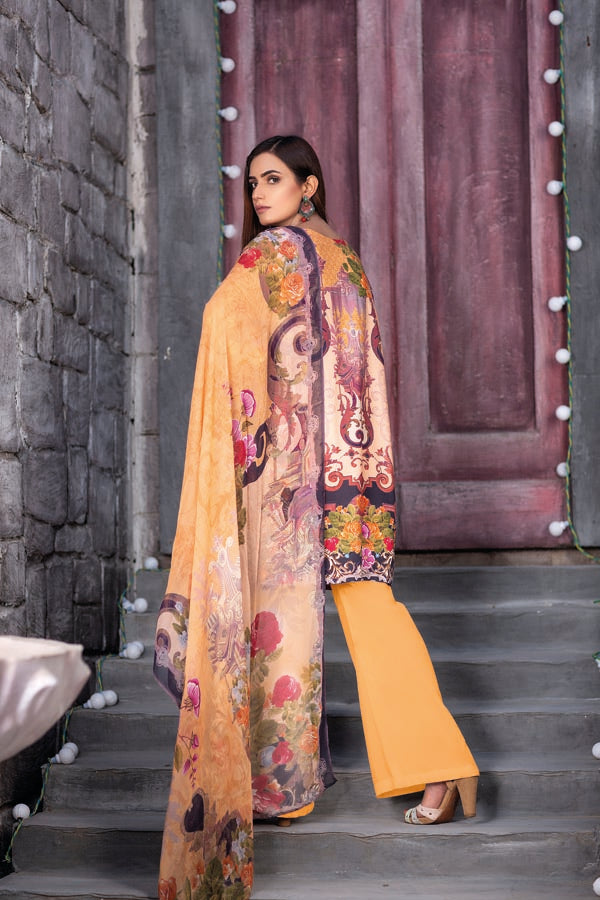 Blossom- Digital Sequin Chickenkari Viscose