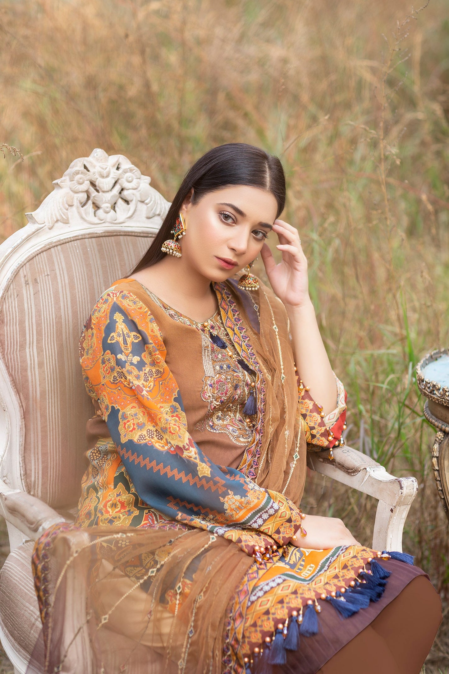 Fevin - Digital Embroidered Swiss Voil 3PC