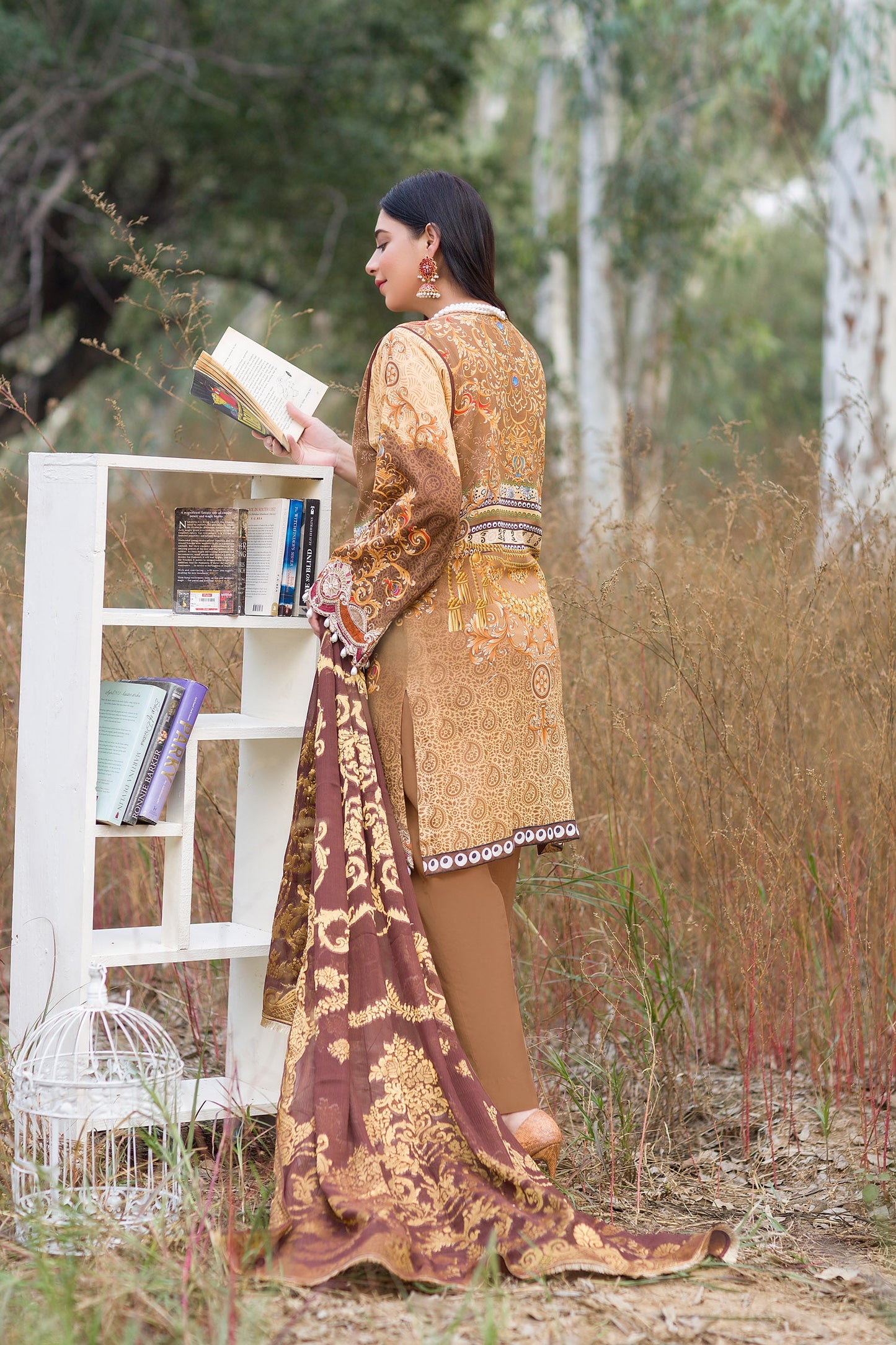 Brawlin - Digital Embroidered Swiss Voil 3PC