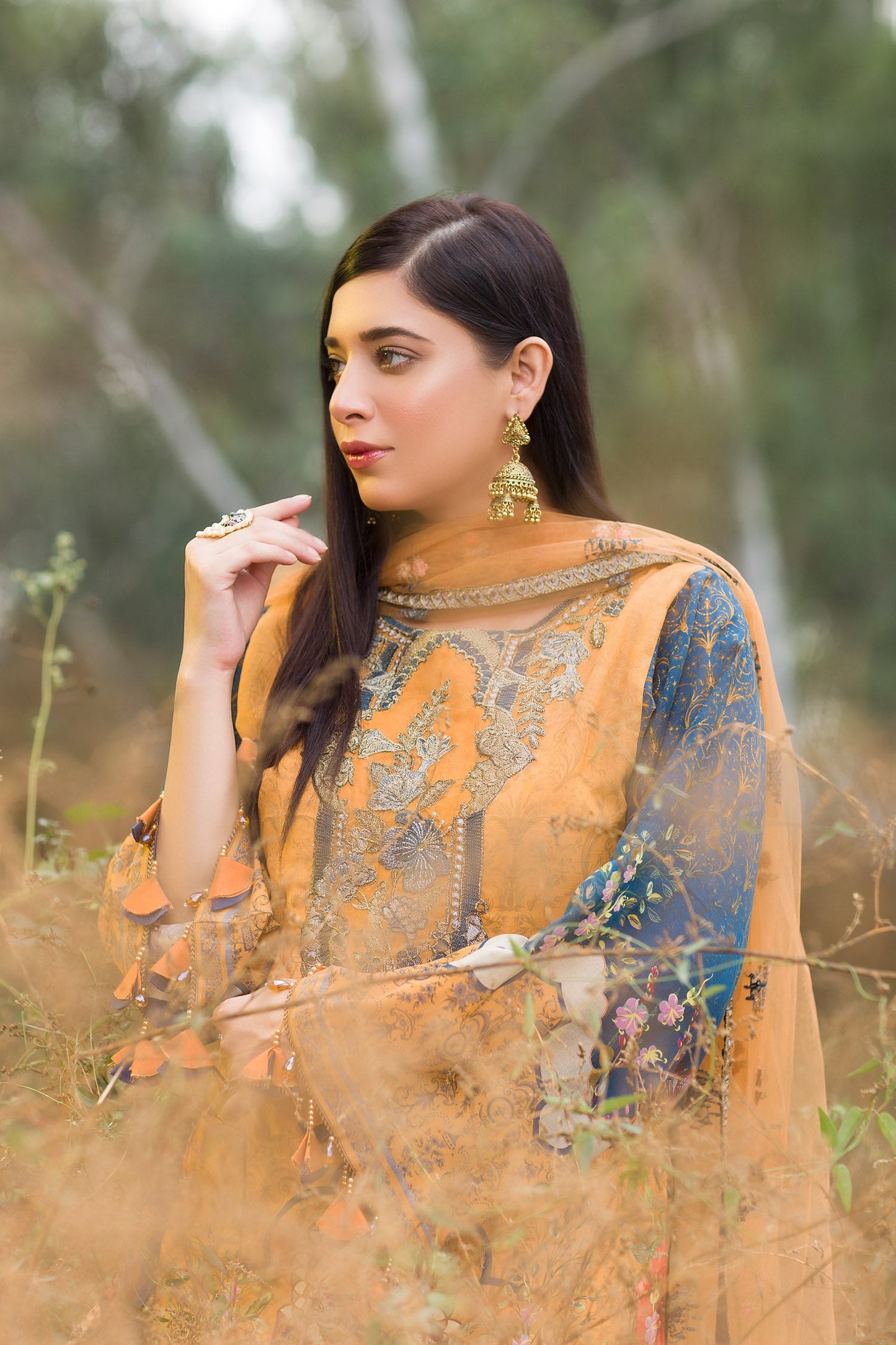 Pale Crew - Digital Embroidered Swiss Voil 3PC