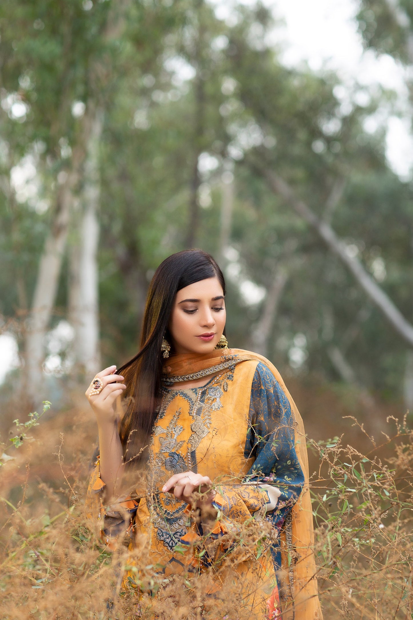 Pale Crew - Digital Embroidered Swiss Voil 3PC