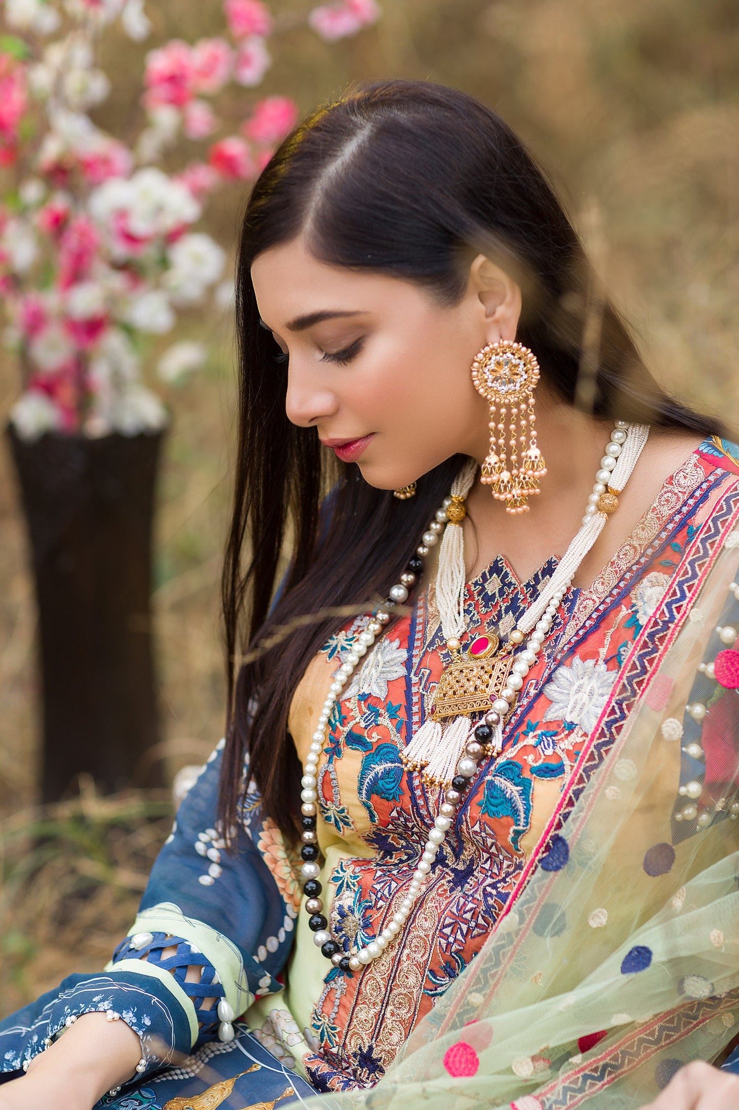 Firmly - Digital Embroidered Swiss Voil 3PC