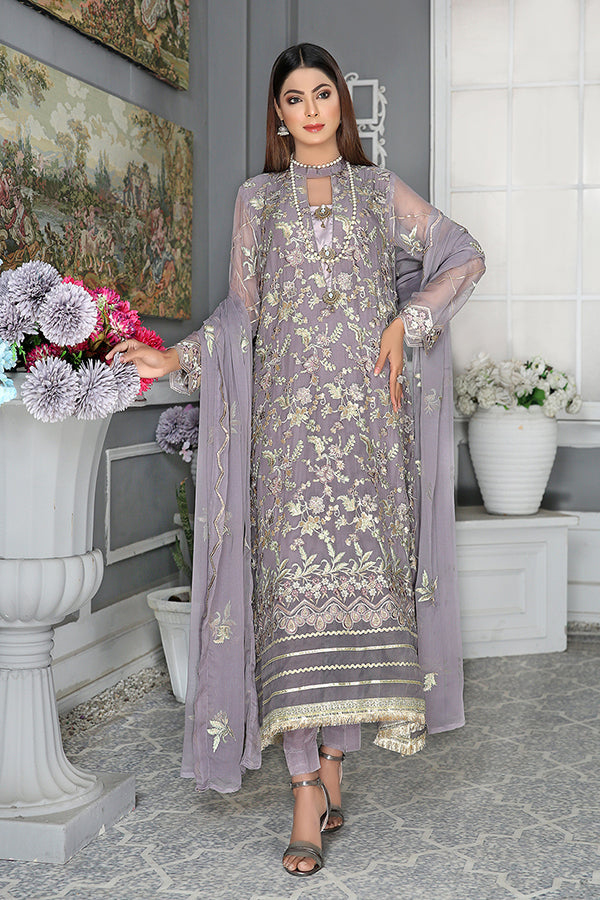 Dalmation - Luxury Desire Embroidered Chiffon 3PC