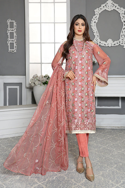 Calcite - Luxury Desire Embroidered Chiffon 3PC