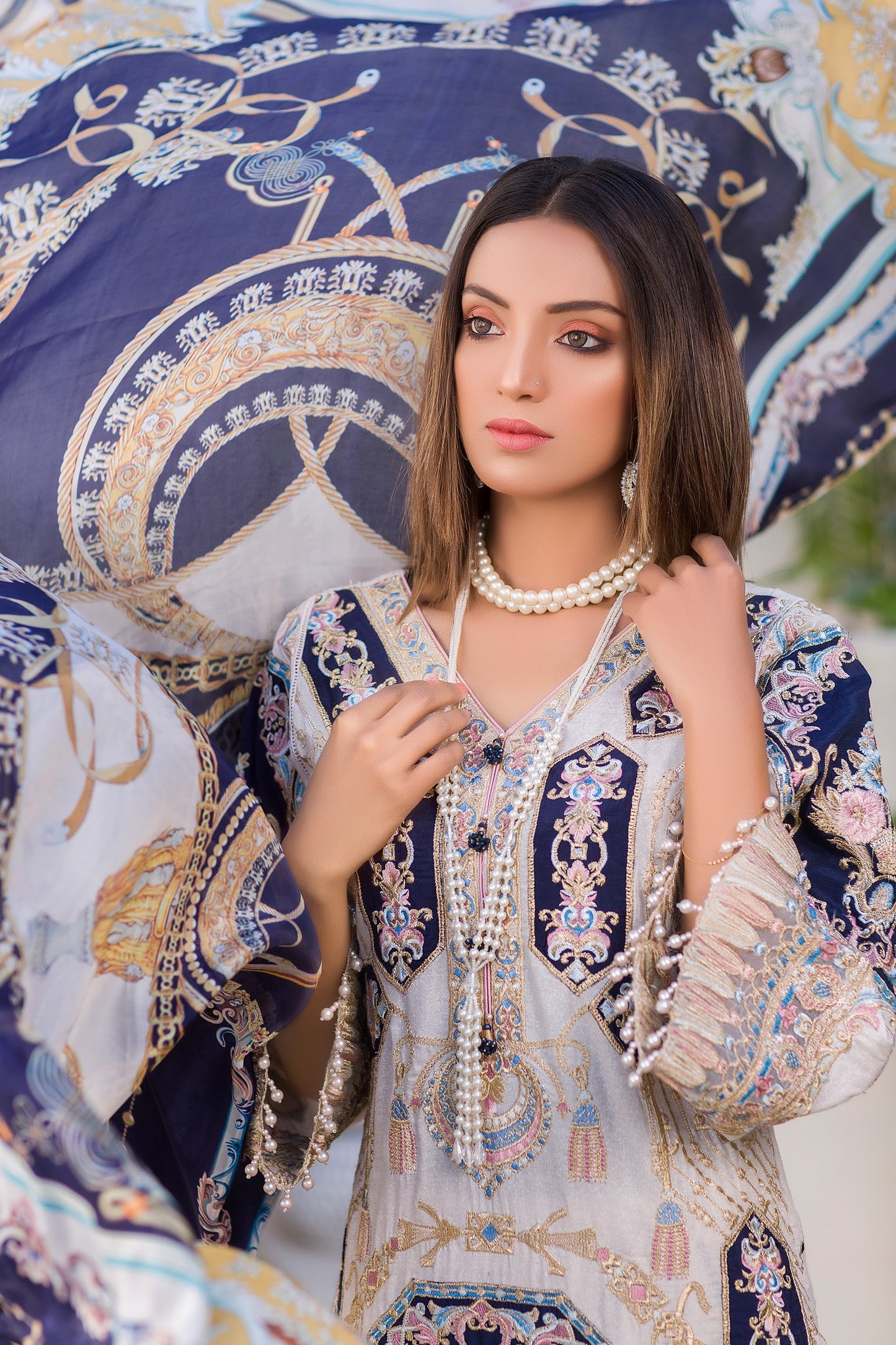 Biannual - Digital Embroidered Lawn Karandi