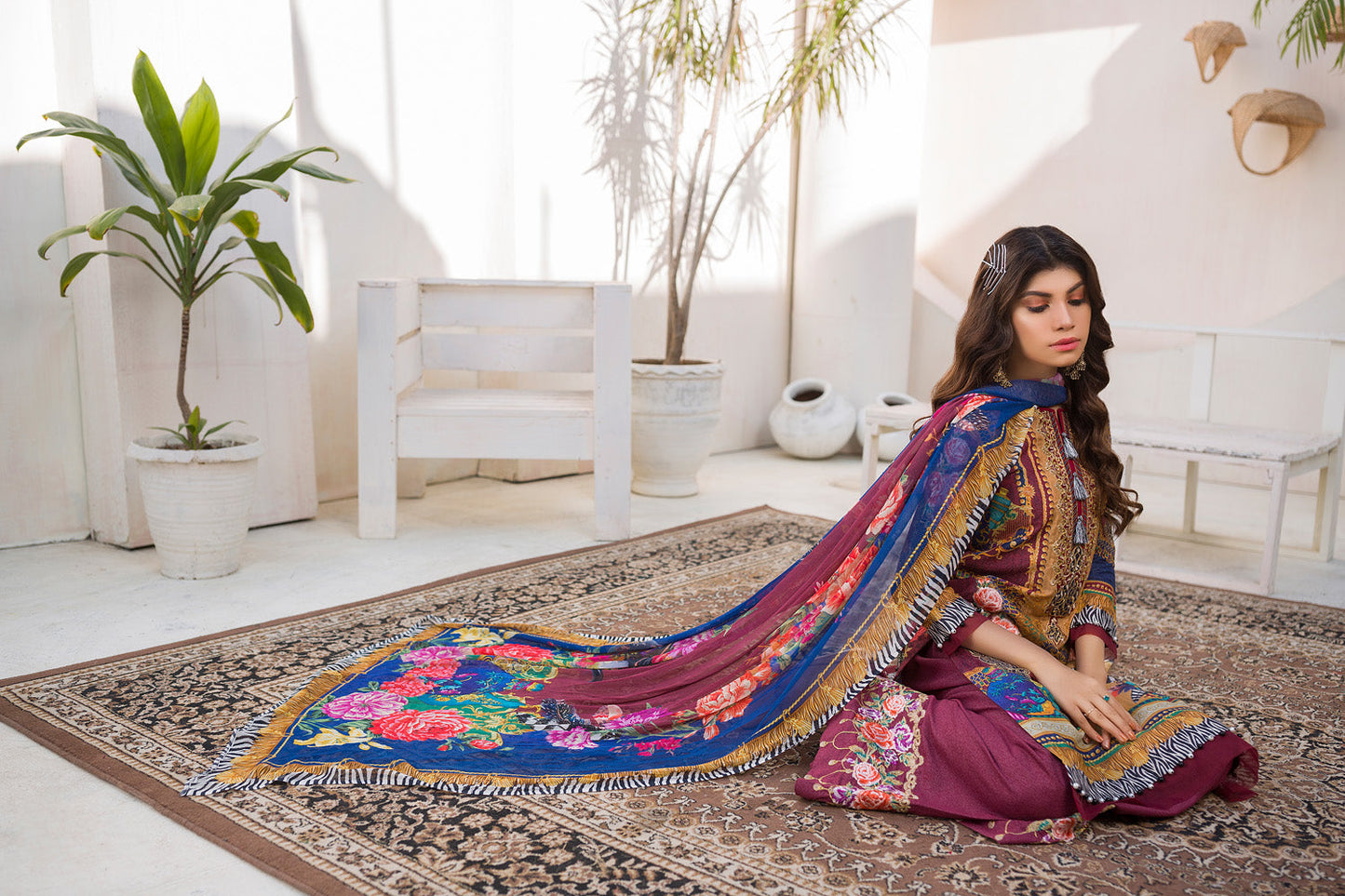 Blissa - Digital Embroidered Lawn Karandi