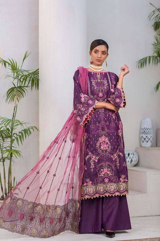 Raphen -  Embroidered Lawn Karandi