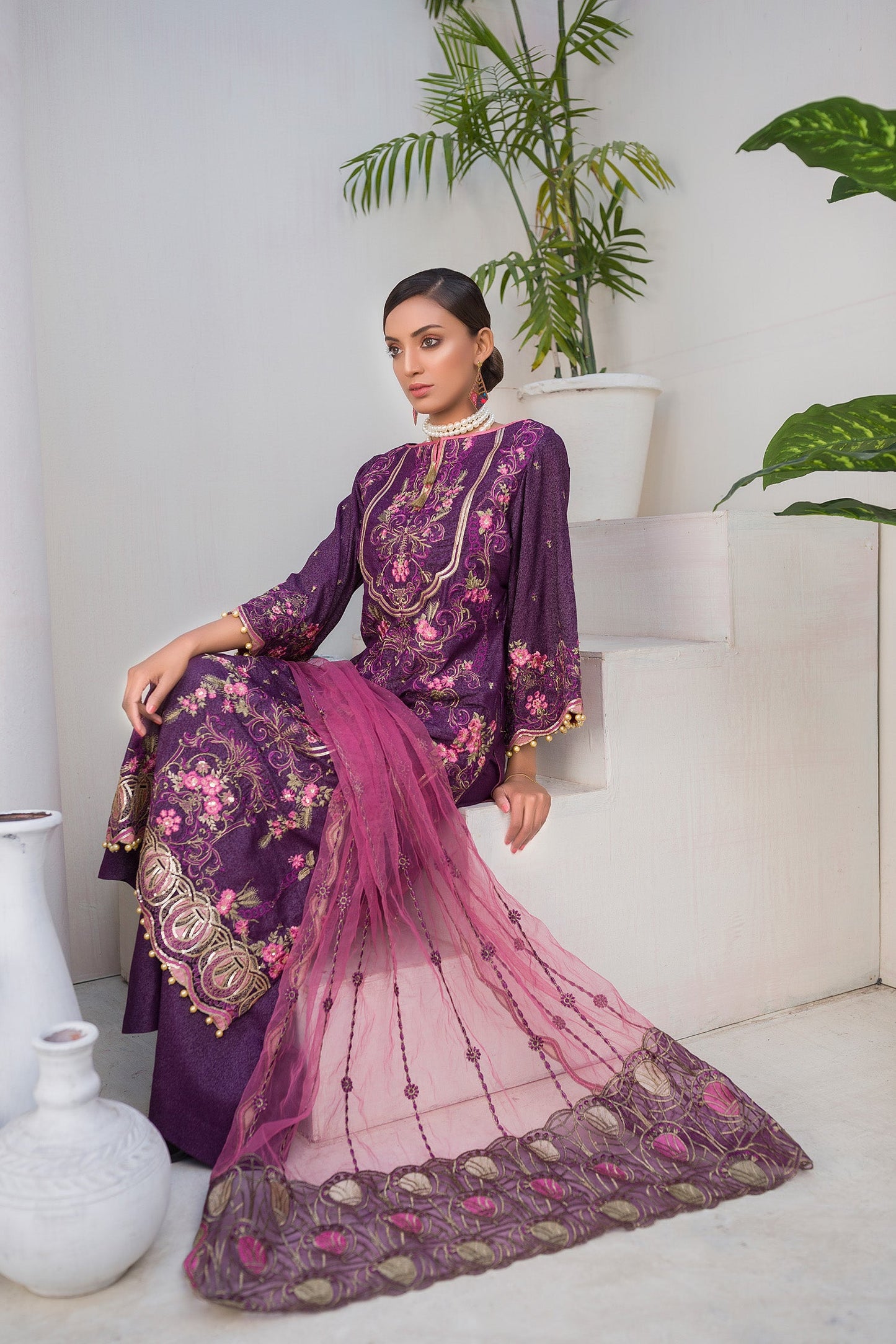Raphen -  Embroidered Lawn Karandi