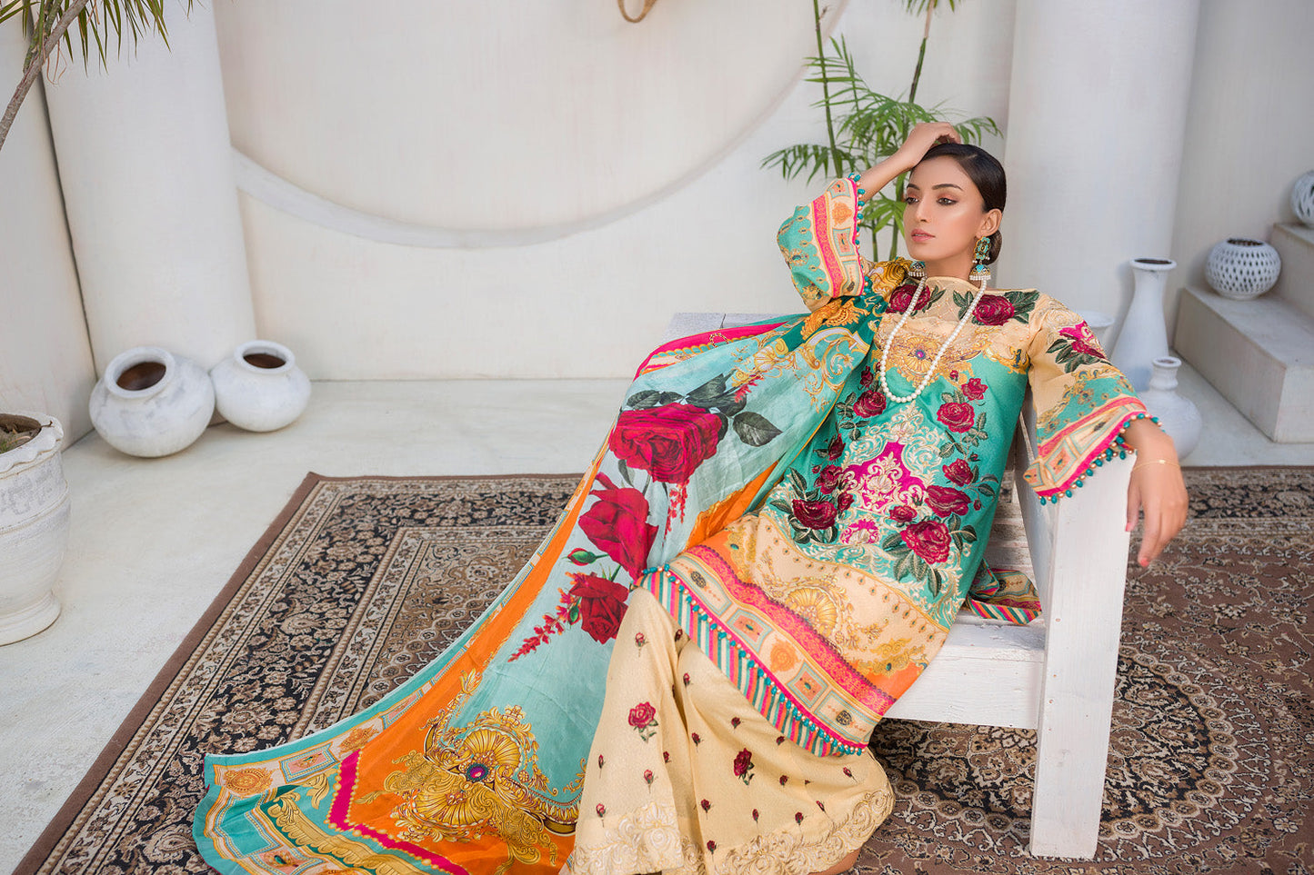 Elite - Digital Embroidered Lawn Karandi