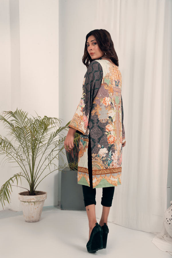 Dorado - Embroidered Khaddar Unstitch Kurti