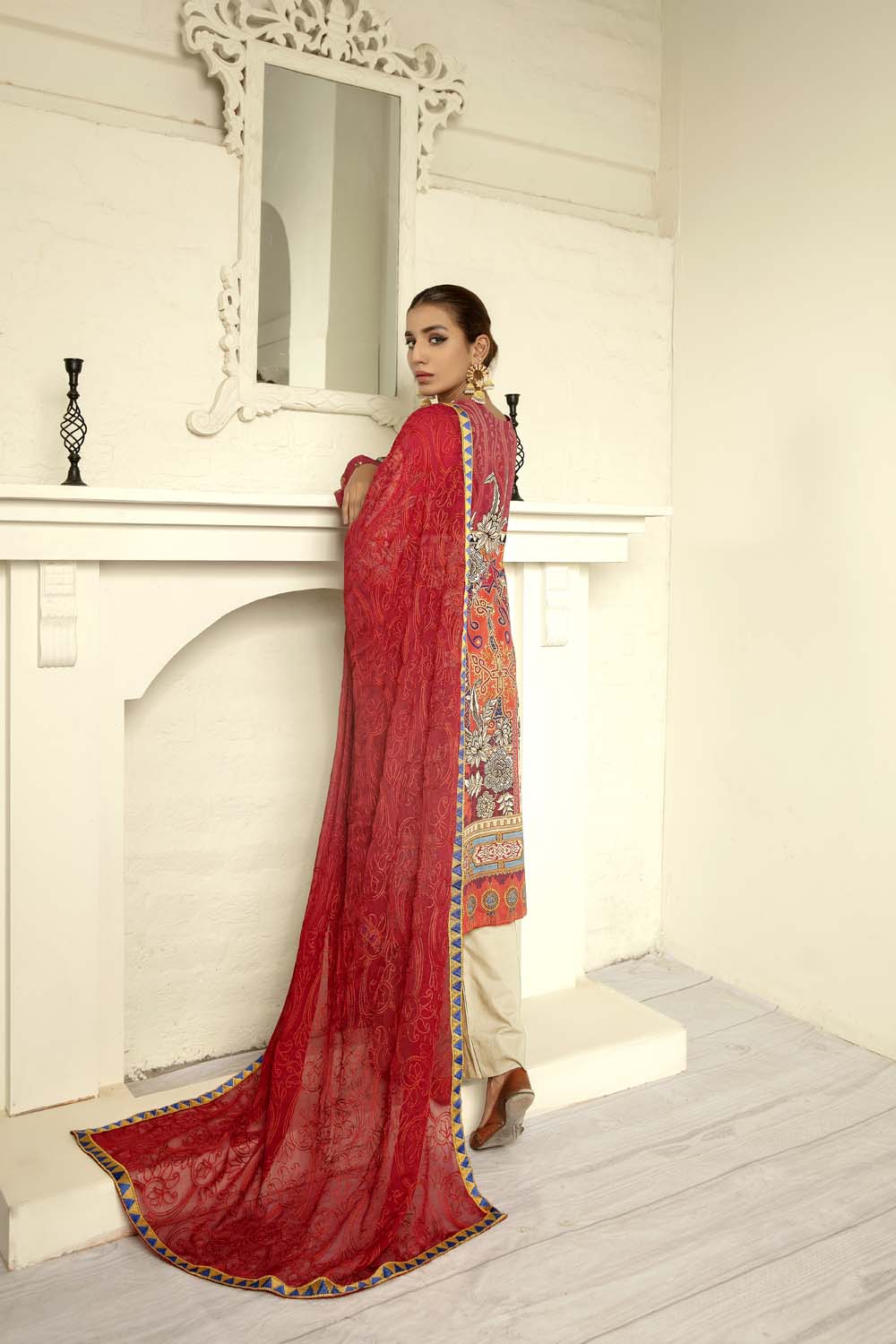 Subtle - Digital Printed & Embroidered Lawn
