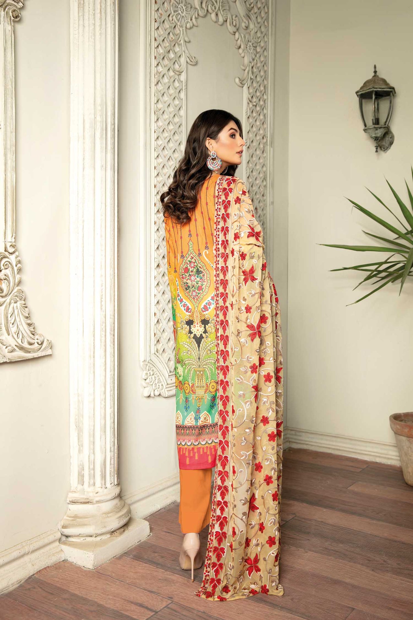 Philip Glow - Digital Printed & Embroidered Lawn 3PC