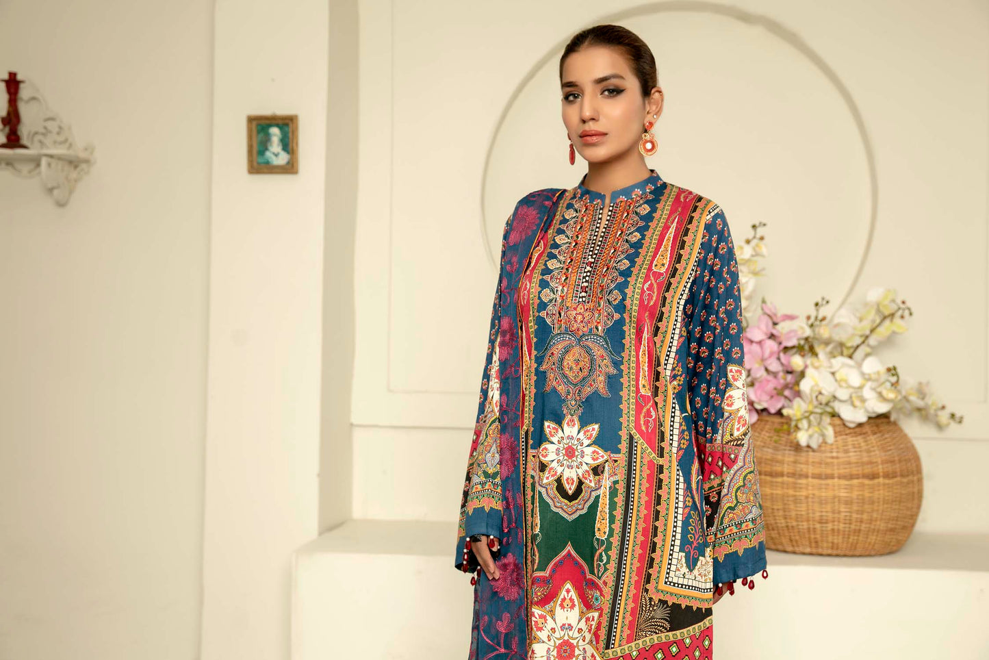Tredent - Digital Printed & Embroidered Lawn